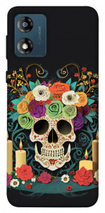 Чехол Skull of celebration для Motorola Moto E13