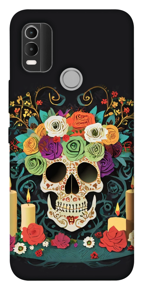 Чехол Skull of celebration для Nokia C21 Plus