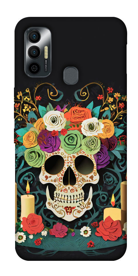 Чохол Skull of celebration для TECNO Spark 7