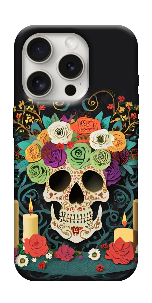 Чехол Skull of celebration для iPhone 16 Pro