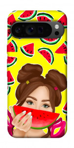 Чехол Watermelon girl для Google Pixel 9 Pro