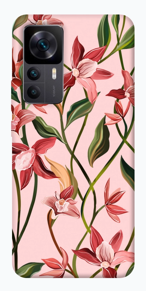 Чехол Floral motifs для Xiaomi Redmi K50 Ultra