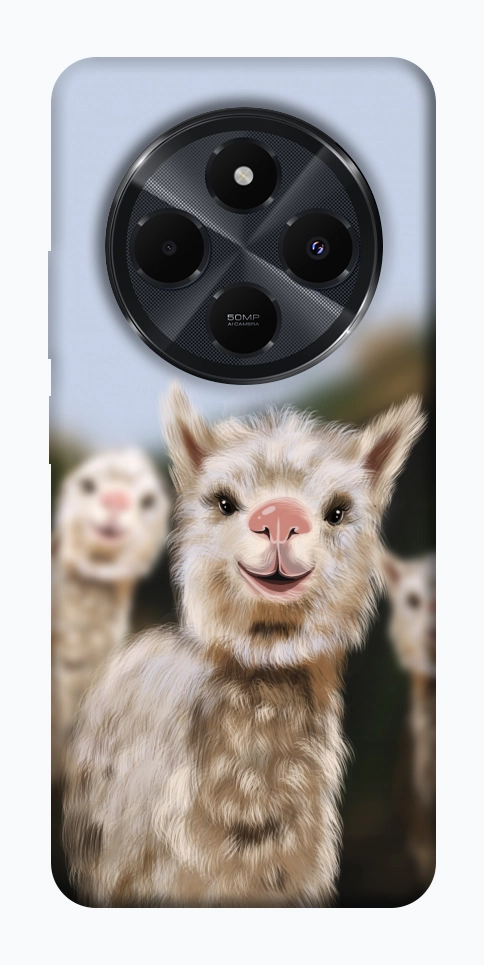 Чехол Funny llamas для Xiaomi Redmi 14C