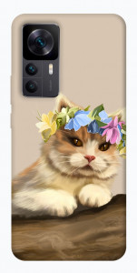 Чохол Cat in flowers для Xiaomi Redmi K50 Ultra