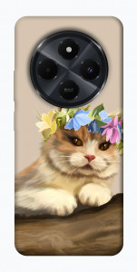 Чехол Cat in flowers для  Xiaomi Poco C75