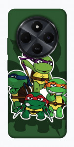 Чохол Green turtles для Xiaomi Redmi 14C