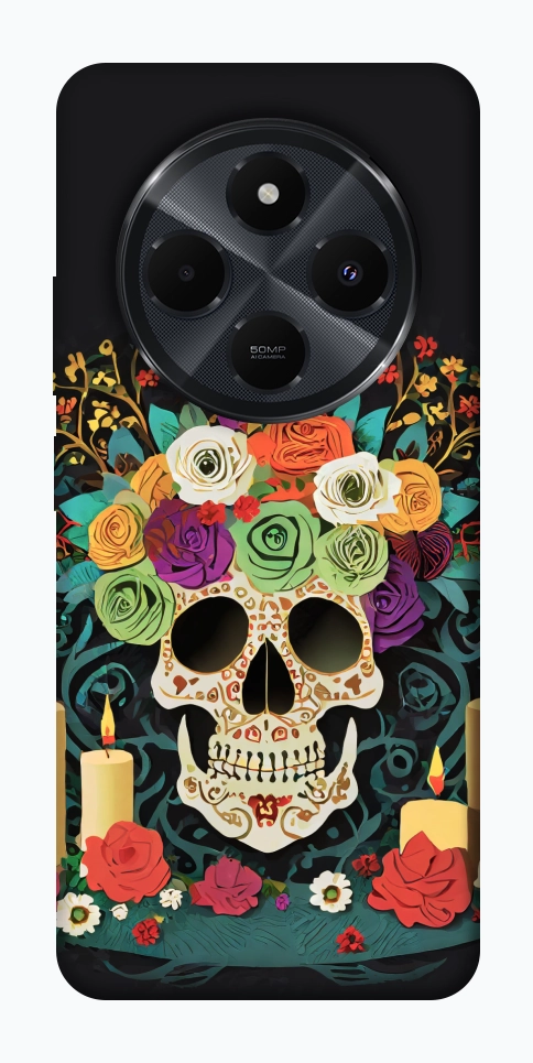 Чехол Skull of celebration для Xiaomi Redmi 14C