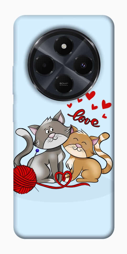 Чехол Два кота Love для Xiaomi Redmi 14C