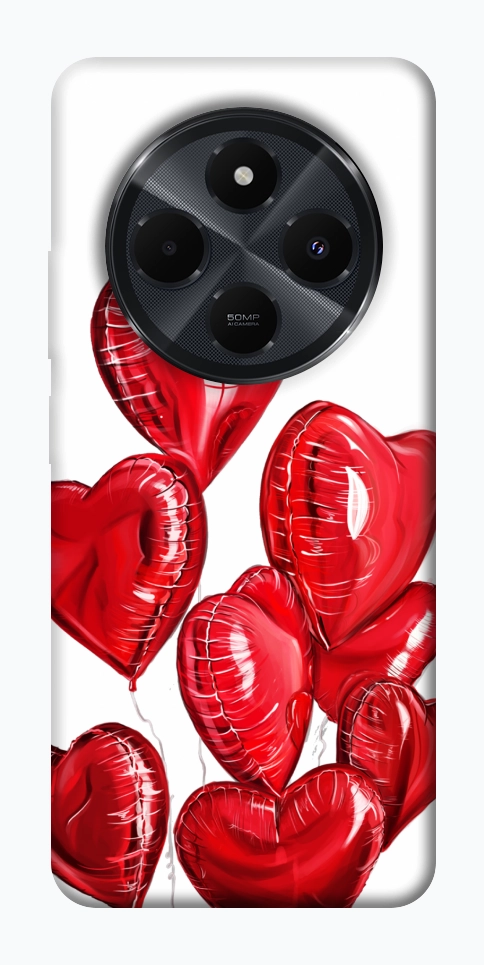 Чехол Heart balloons для Xiaomi Redmi 14C