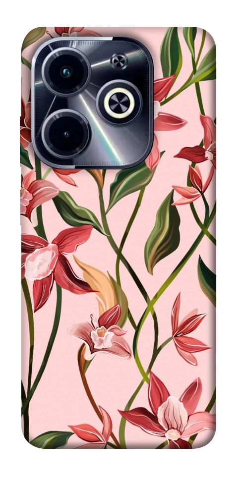 Чехол Floral motifs для TECNO Spark Go 2024