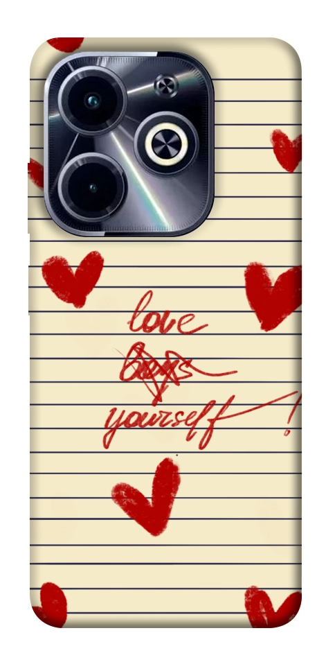 Чехол Love yourself для TECNO Spark Go 2024