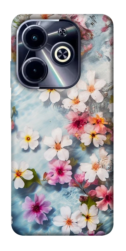 Чохол Floating flowers для TECNO Spark 20