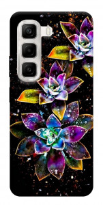 Чохол Flowers on black для Infinix Hot 50 4G