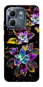 Чехол Flowers on black для Infinix Hot 50i