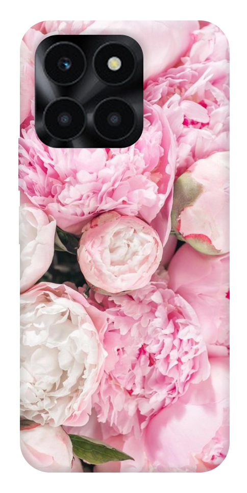 Чохол Pink peonies для Huawei Honor X6a