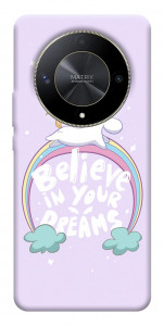 Чехол Believe in your dreams unicorn для Huawei Magic6 Lite