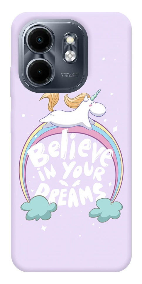 Чохол Believe in your dreams unicorn для Infinix Smart 9 4G