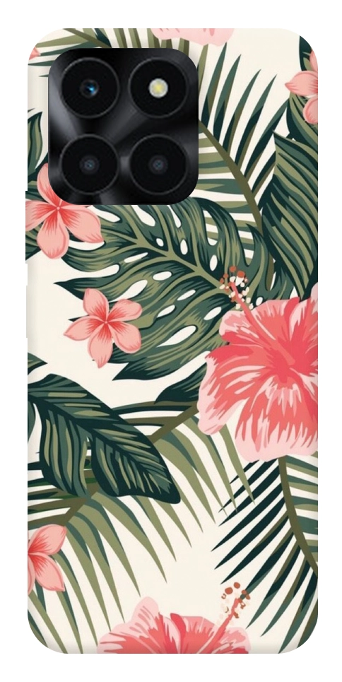 Чехол Tropic flowers для Huawei Honor X6a