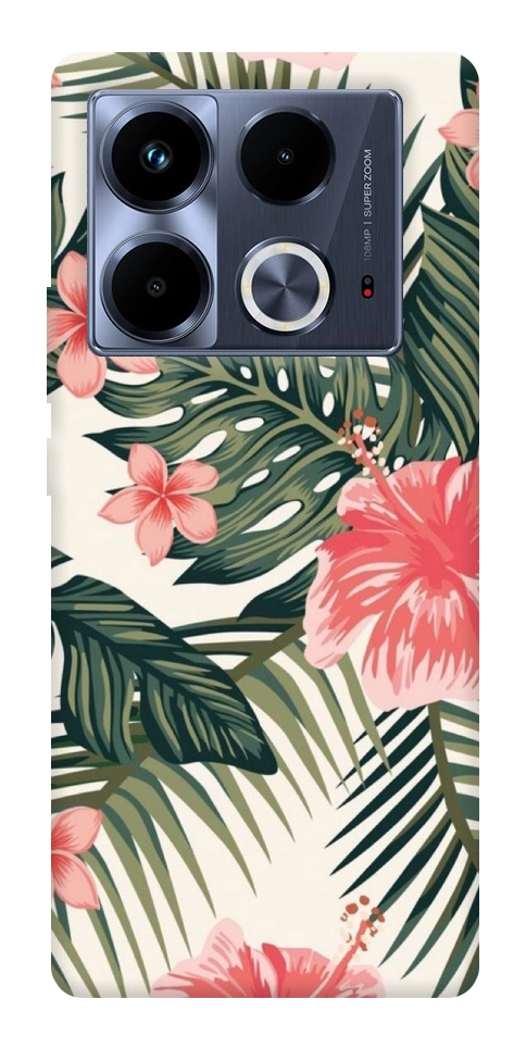 Чехол Tropic flowers для Infinix Note 40 4G