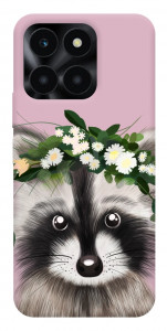 Чехол Raccoon in flowers для Huawei Honor X6a