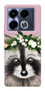 Чехол Raccoon in flowers для Infinix Note 40 4G