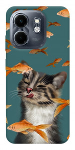 Чехол Cat with fish для Infinix Smart 9 4G