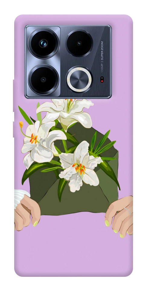 Чехол Flower message для Infinix Note 40 4G