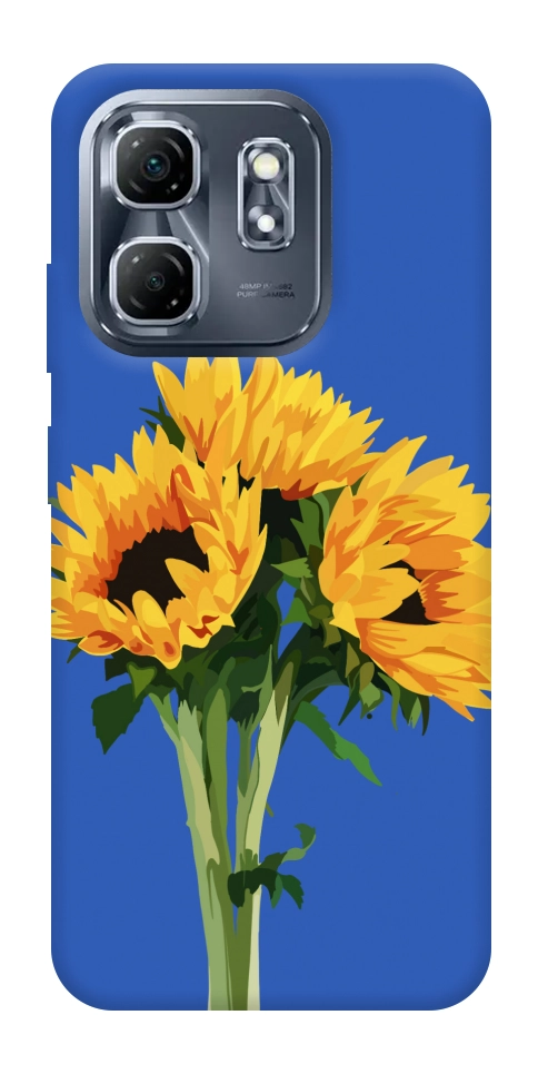 Чехол Bouquet of sunflowers для Infinix Hot 50i