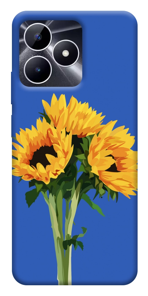 Чехол Bouquet of sunflowers для Realme Note 50 5G