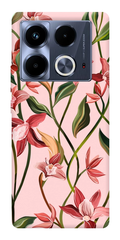 Чехол Floral motifs для Infinix Note 40 4G