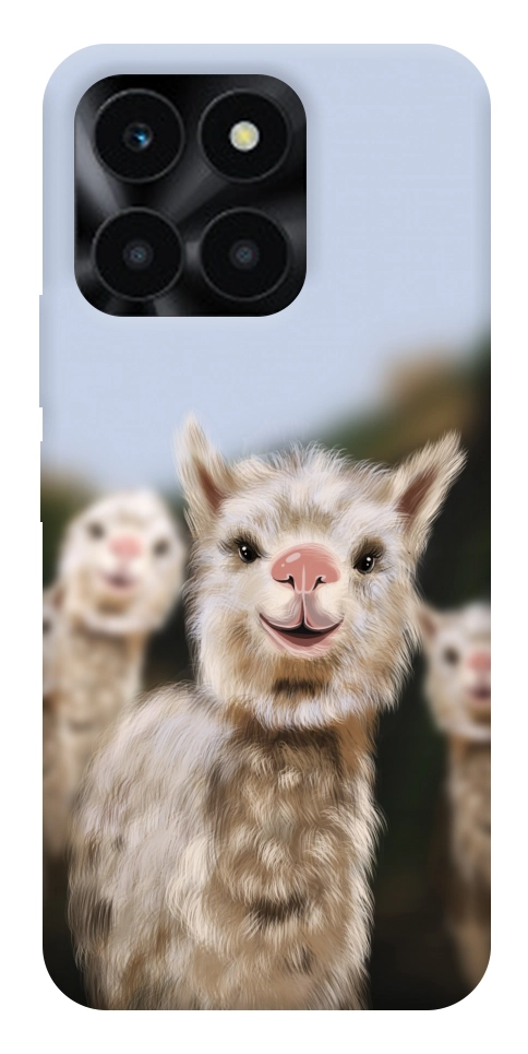 Чехол Funny llamas для Huawei Honor X6a