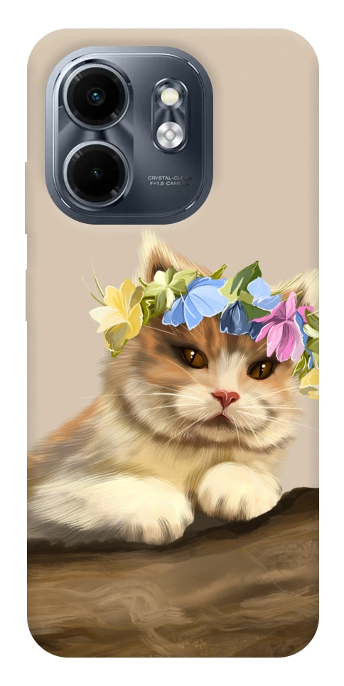 Чехол Cat in flowers для Infinix Smart 9 4G