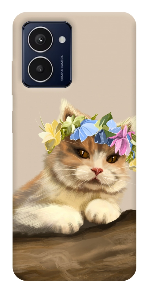 Чехол Cat in flowers для HMD Pulse Pro