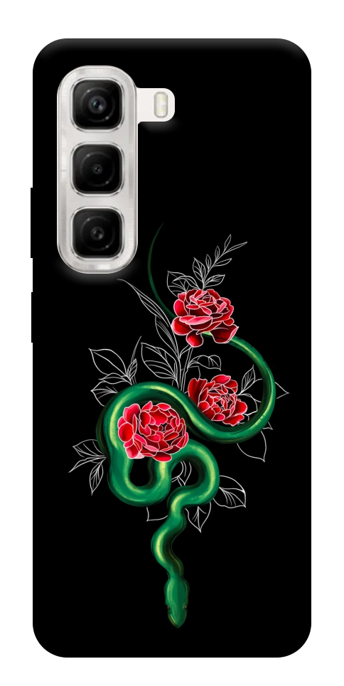 Чехол Snake in flowers для Infinix Hot 50 4G