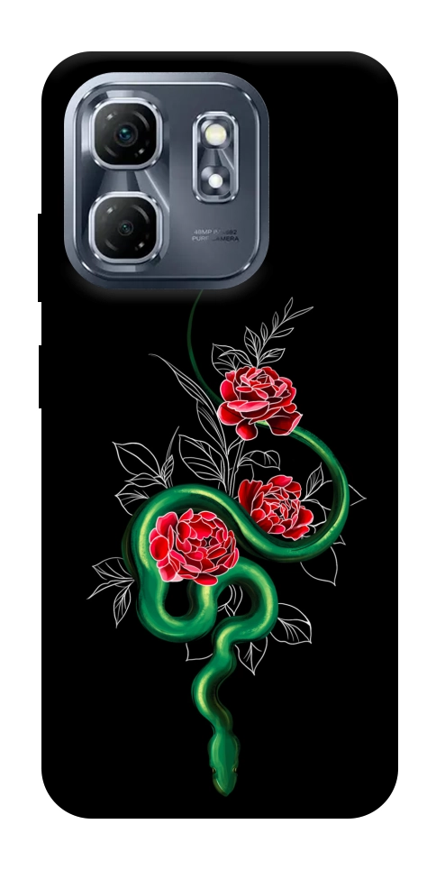 Чехол Snake in flowers для Infinix Hot 50i