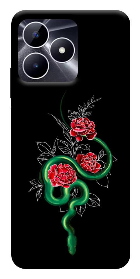 Чехол Snake in flowers для Realme Note 50 5G