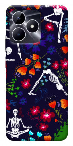 Чехол Yoga skeletons для Realme Note 50 5G