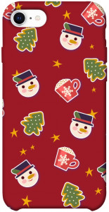 Чехол Christmas pattern для iPhone SE (2020)