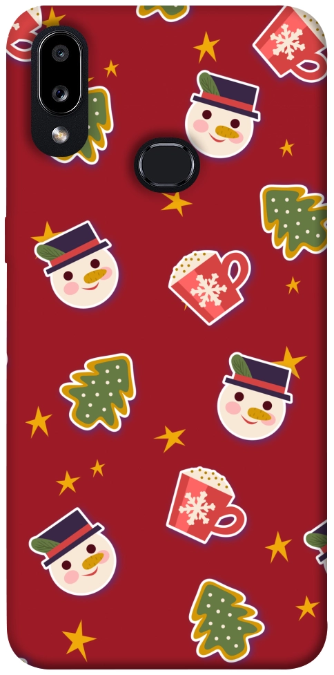 Чехол Christmas pattern для Galaxy A10s (2019)