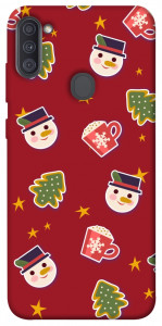 Чехол Christmas pattern для Galaxy A11 (2020)