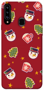 Чехол Christmas pattern для Galaxy A20s (2019)