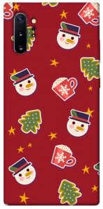 Чехол Christmas pattern для Galaxy Note 10+ (2019)