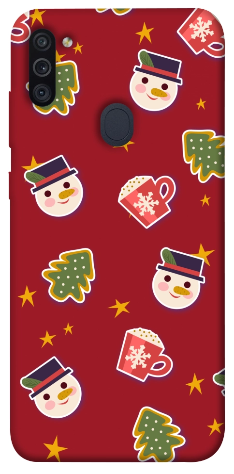 Чехол Christmas pattern для Galaxy M11 (2020)