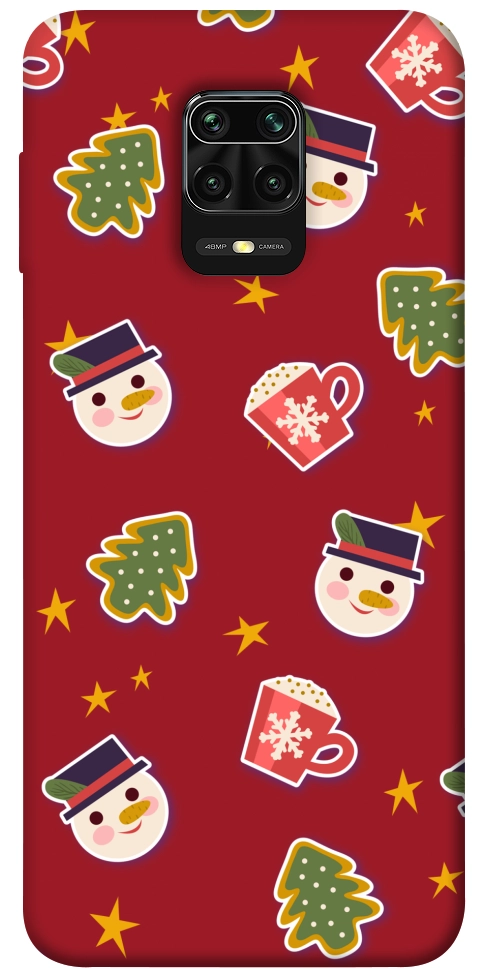 Чехол Christmas pattern для Xiaomi Redmi Note 9 Pro