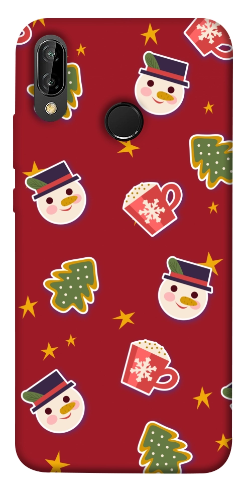 Чехол Christmas pattern для Huawei P20 Lite