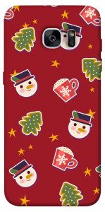 Чехол Christmas pattern для Galaxy S7 Edge