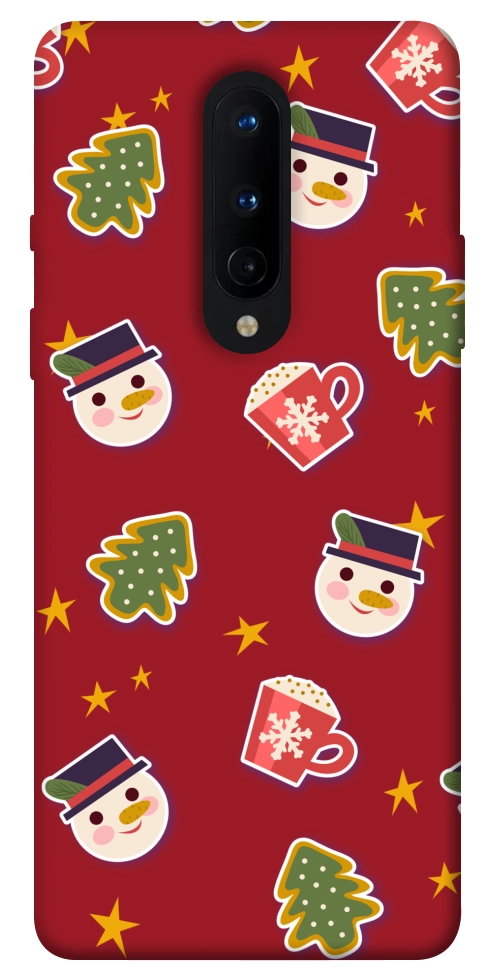 Чехол Christmas pattern для OnePlus 8