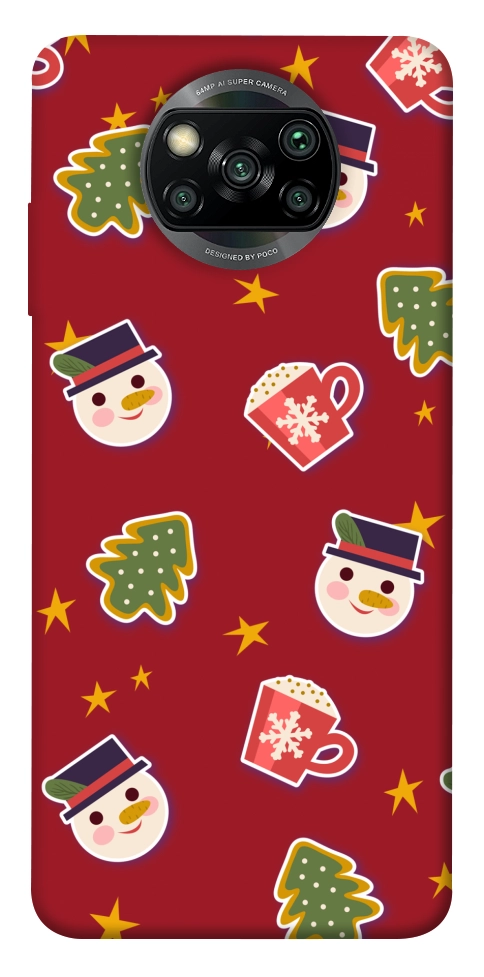 Чехол Christmas pattern для Xiaomi Poco X3 NFC