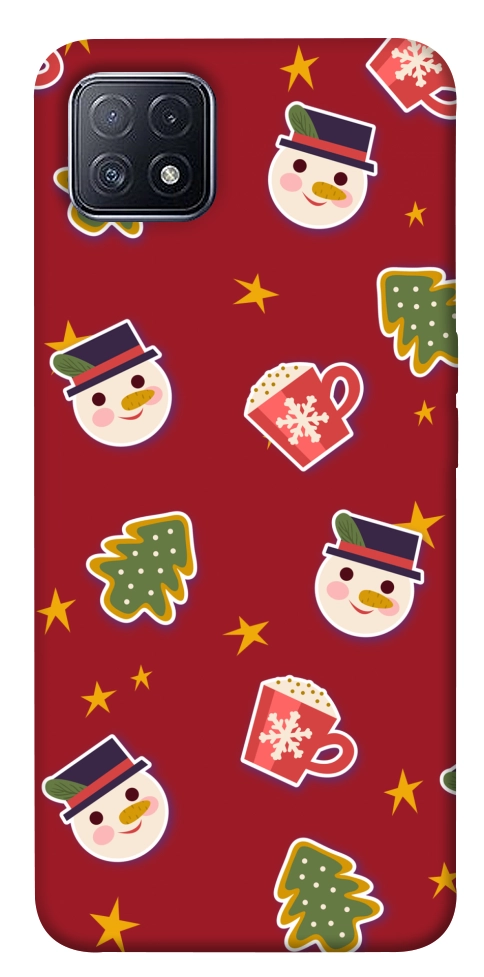 Чехол Christmas pattern для Oppo A73