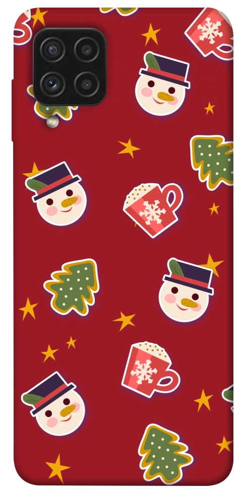 Чехол Christmas pattern для Galaxy A22 4G